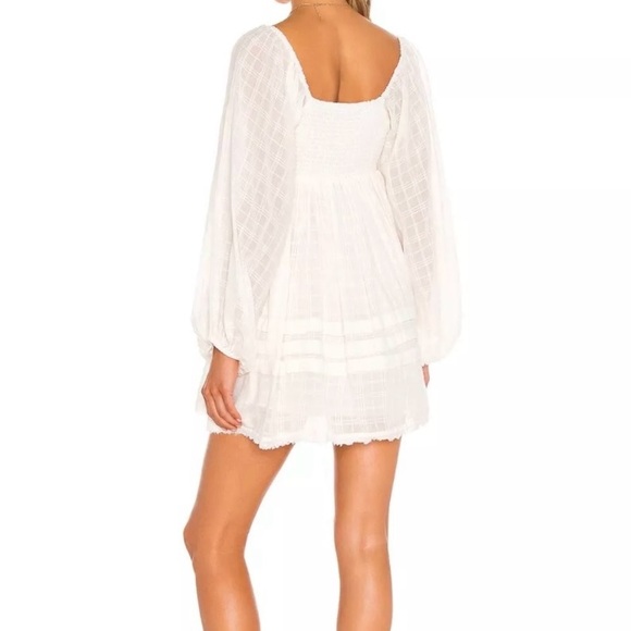 Women’s size small Free People white Ari Mini Dress - Picture 2 of 8